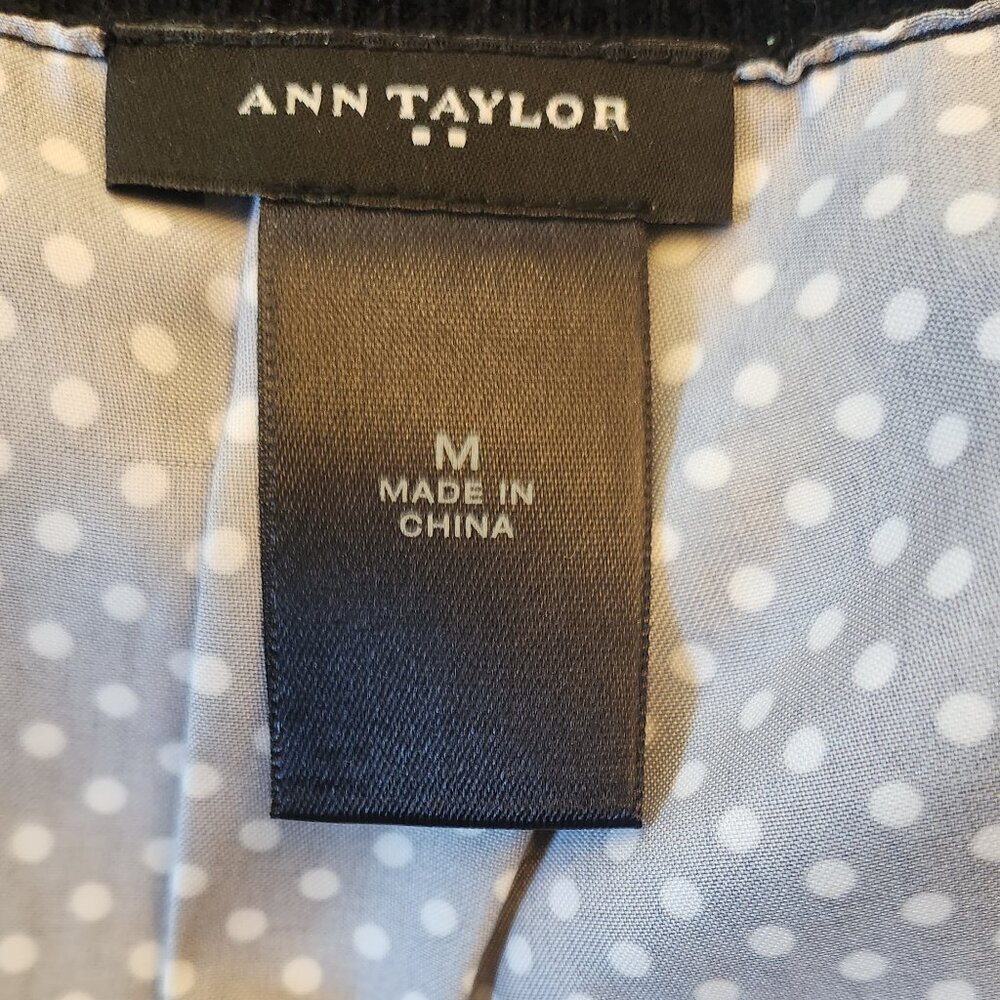 Ann Taylor 2 in one Sweater Blouse Top with unique back detail - Picture 5 of 7